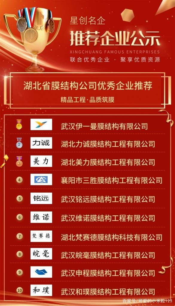 湖北省膜結(jié)構(gòu)行業(yè)優(yōu)秀企業(yè)推薦公示——聚焦新型膜材料制造先鋒